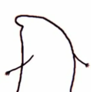 🙃 33c78e02 stick figure, drawing, cartoon, abstract, simple, minimalist telegram sticker