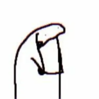 🧐 47b1e4ba florkofcows, meme, character, drawing, cartoon, stick figure telegram sticker