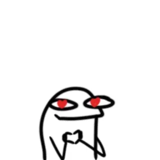 🌚 5a2ee801 meme, love, cartoon, heart, sticker telegram sticker