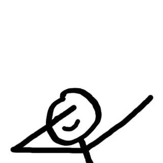 😎 5bc3e661 stick figure, relaxed, simple, minimalist telegram sticker