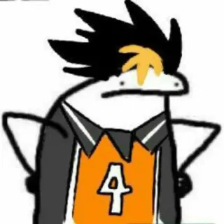 😒 8de91a06 anime, character, sticker, cartoon, sports, team telegram sticker