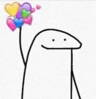 💖 a1c73838 stick figure, heart, love, cartoon, emoji, wholesome telegram sticker