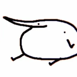 🙂 b1daaffd blob, drawing, doodle, abstract, stick figure, cartoon telegram sticker