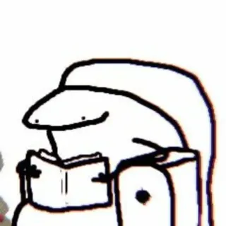 👀 b855717a florkofcows, reading, character, cartoon, couch, book, meme telegram sticker