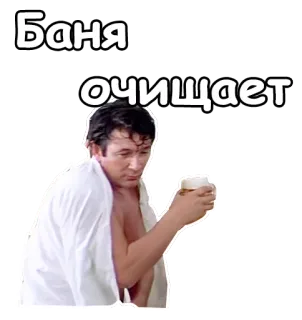 🍺 d84634d7 Баня очищает sauna, bania, relaks, rosyjski, kultura telegram sticker
