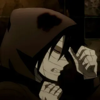 🩸 57f34a39 Zack Foster Angels of Death Anime, Manga, Terror, Vendajes, Sangre, Zack telegram sticker