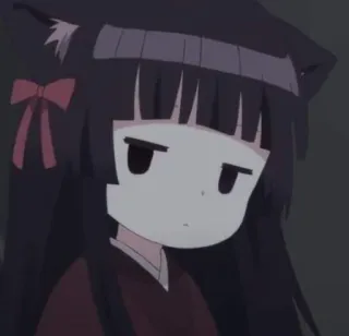 🐿 2dfd2327 Anime, Chica, Orejas de gato, Seria, Linda, Manga telegram sticker