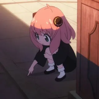 🐿 607f3915 Anya Forger Spy x Family Anime, Personaje, Spy x Family, Anya Forger, Niño/Niña, Dibujo animado telegram sticker