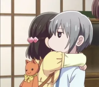 🐿 a03837ab Anime, Abrazo, Lindo, Kawaii telegram sticker