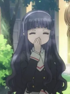 🐿 eec08107 Sakura Kinomoto Cardcaptor Sakura Anime, Manga, Cardcaptor Sakura, Sakura Kinomoto, Uniforme escolar, Lindo, Chica telegram sticker