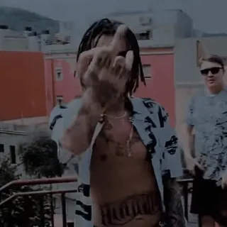 🖕 847f1004 средний палец, оскорбительный, жест, мужчина, футболка, татуировки telegram sticker