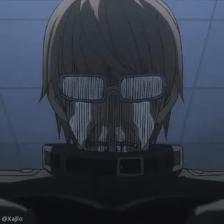 😭 1dc83f6a 애니메이션, 캐릭터, 안경, 표정 telegram sticker