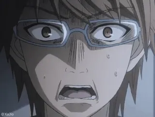 😨 7fdd3aa2 애니메이션, 표정, 충격, 공포, 고통, 공황 telegram sticker