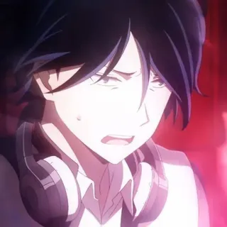 😰 5f812d11 Anime, Personaje, Auriculares, Hombre whatsapp sticker