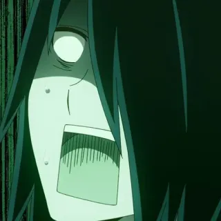 😱 7ee0d38d anime, asustado, grito, angustiado, impactado, horror whatsapp sticker