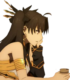 🍵 01900cfb Ishtar Fate/Grand Order 动漫, Fate, 伊什塔尔, 女神 telegram sticker