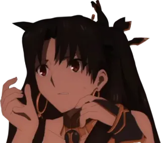 😰 49a5efc8 Ishtar Fate/Grand Order 动漫, 角色, 电子游戏, 黑发, Fate, 伊什塔尔 telegram sticker