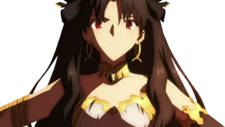 🤨 4b70ab66 Ishtar Fate/Grand Order 动漫, 角色, 女性, 伊什塔尔, Fate/Grand Order, 女神 telegram sticker