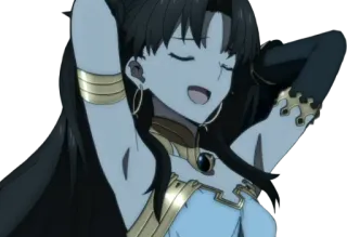 😌 9d04856e Ishtar 动漫, 女人, 角色, 女孩, 珠宝 telegram sticker