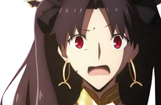 😨 cf2766b9 Rin Tohsaka Fate/stay night 动漫, 女孩, 角色, 远坂凛, Fate, 震惊 telegram sticker