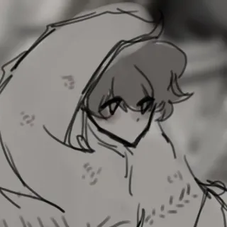 📍 74be1601 Kreskówka, Anime, Bluza z kapturem, Szkic, Rysunek, Sztuka telegram sticker