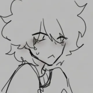 📍 95ca33f1 Kreskówka, Anime, Szkic, Postać, Rysunek telegram sticker