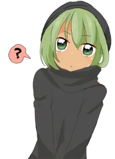 😕 447078b9 ? Anime, Fragezeichen, Mädchen, Süß whatsapp sticker