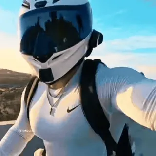 🌟 dfda1fbd motor, helm, pengendara, olahraga, transportasi, petualangan, luar ruangan telegram sticker