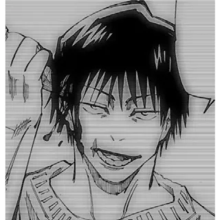 🙂 6746afb6 Anime, Manga, Sangre, Pelea, Herida, Personaje, Ilustración, Dibujo telegram sticker