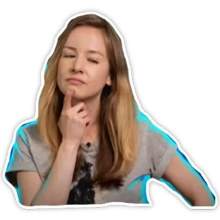 😑 5505eaf8 mulher, pensando, pensativa, ponderando, pergunta, expressão whatsapp sticker