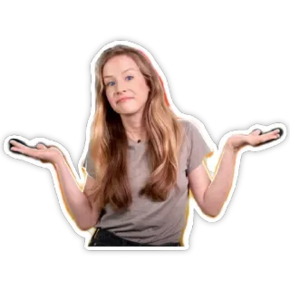 😏 ebfe092a mulher, dar de ombros, expressão, dúvida, incerteza, indiferença whatsapp sticker