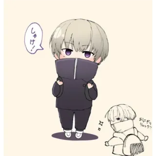 💭 d1bd4fff Toge Inumaki Jujutsu Kaisen しゃけ! Anime, Manga, Toge Inumaki, Jujutsu Kaisen, Schattig, Chibi, Sticker telegram sticker