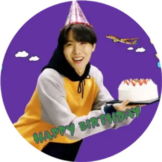 🙂 124285e0 HAPPY BIRTHDAY 生日, 庆祝, 蛋糕, 派对, 快乐 telegram sticker