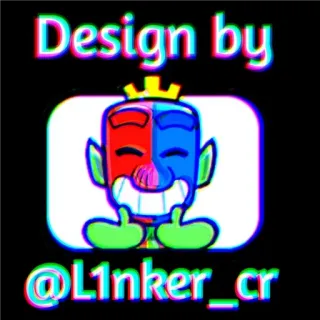 🙂 ee539d7b Design by @L1nker_cr clash royale, król, kreskówka, postać telegram sticker