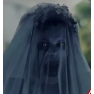 😈 05bc7421 spook, horror, sluier, eng, bruid telegram sticker