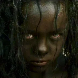 😈 b08b7df3 eng, meisje, griezelig, modder, donker telegram sticker