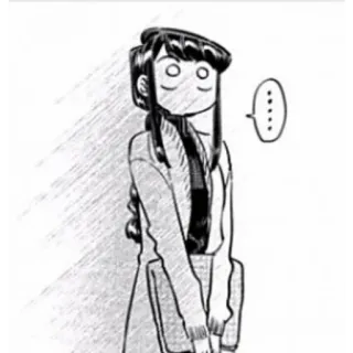 🙂 b8b2f407 Komi Komi Can't Communicate ..... anime, manga, cute, komi, komi can't communicate, awkward, shouko komi whatsapp sticker