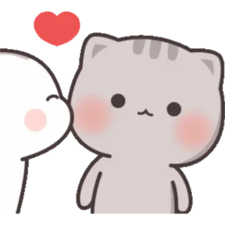 🙂 abaf329a Katze, Liebe, Cartoon, süß, Herz, Tier telegram sticker