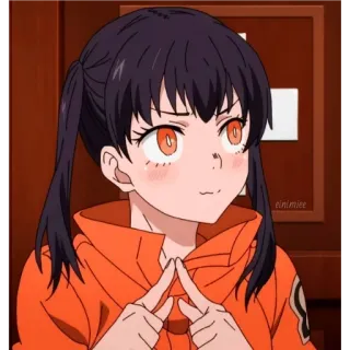 😳 26ade59c Maki Oze Fire Force Anime, Fire Force, Maki Oze, süß, Feuerwehrmann telegram sticker