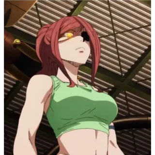 😠 81f38c5e Anime, Weiblich, Charakter, Rotes Haar telegram sticker