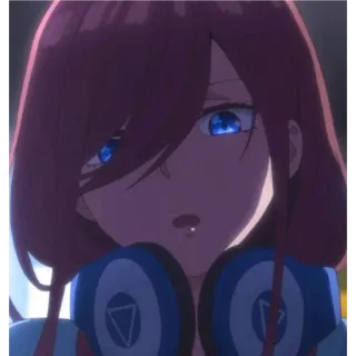 😡 bfc66e81 anime, girl, headphones, manga, teenager whatsapp sticker