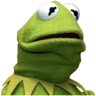 🙂 518bfcc5 Kermit Kermit si Kodok, Muppet, Jim Henson, Katak, Meme, Boneka telegram sticker