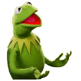 🙂 a85506d2 Kermit Kermit si Katak, Muppets, minum, menyeruput, meme, katak, boneka telegram sticker