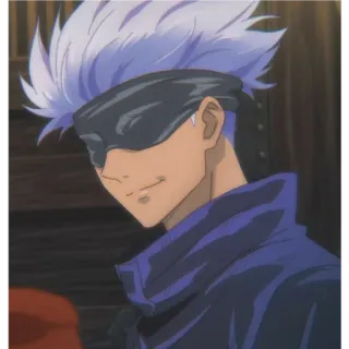 🙂 b211d6d1 Gojo Satoru Jujutsu Kaisen Anime, Gojo Satoru, Jujutsu Kaisen, Personaje, Antifaz, Manga whatsapp sticker