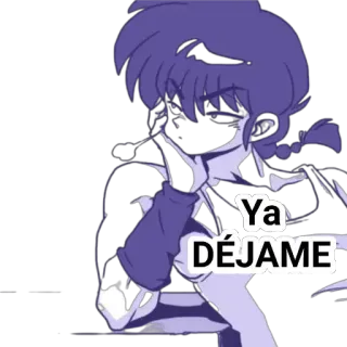 🙂 24abc78c Ya DÉJAME Anime, Manga, Laat me met rust, Boos, Cartoon telegram sticker