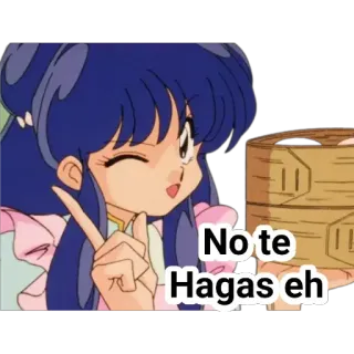🙂 49a50121 No te hagas eh Anime, Dumplings, Knipoog, Cartoon telegram sticker