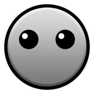 😶 0f7f23e6 Gesicht, Ausdruckslos, Einfach, Geometrisch, Symbol telegram sticker