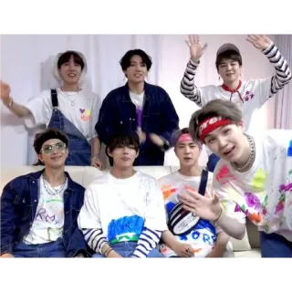 👋 5a5f9a51 BTS, วงเคป็อป, เพลง, รูปหมู่, คนดัง whatsapp sticker