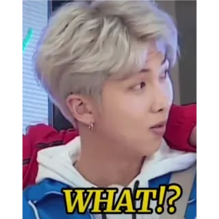 😕 7b92ebbd WHAT!? คำถาม, สีหน้า, คนดัง, คน, ปฏิกิริยา, K-pop whatsapp sticker