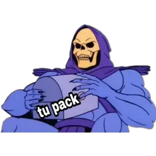 🙂 12c19e2c Skeletor Masters of the Universe tu pack Skeletor, Cartoon, Bösewicht, Lustig, Pack telegram sticker